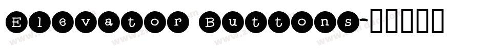 Elevator Buttons字体转换